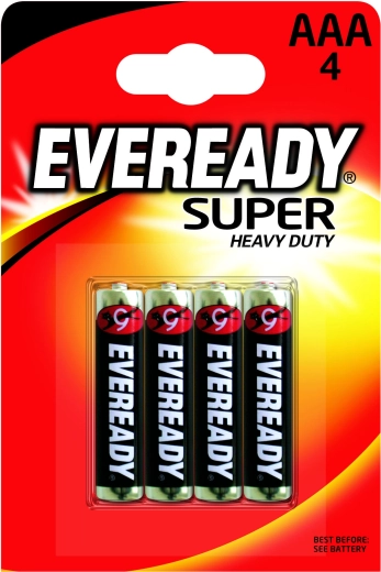 Baterije Energizer Eveready Super Heavy Duty AAA R03 – 4 kosi