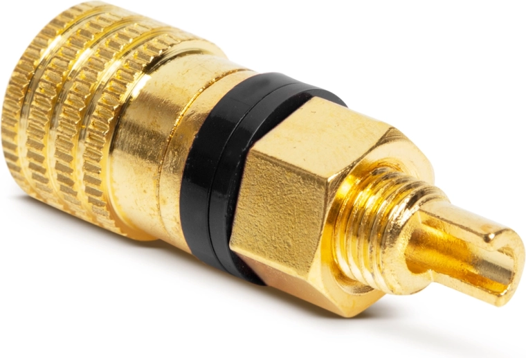 Gold-Plated Insulated Binding Post Socket, Black