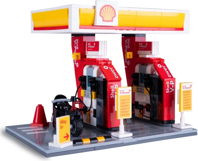 Komplet CaDA Shell bencinski servis v merilu 1:30