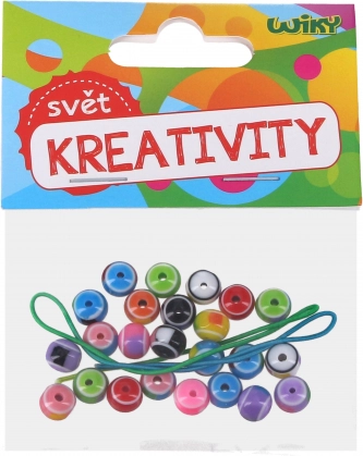 Barvne kroglice z vrvico