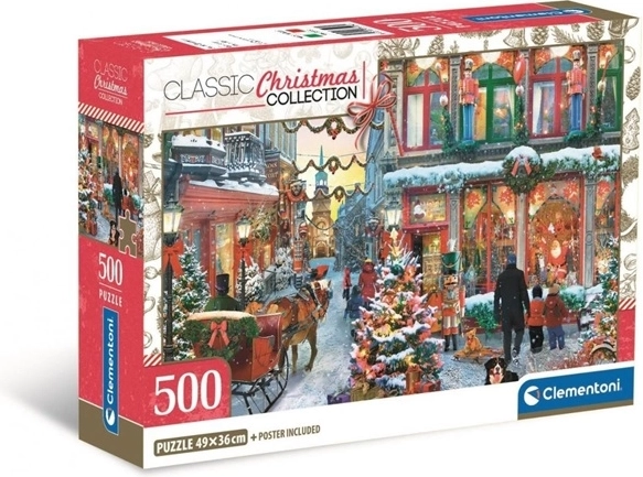 Clementoni puzzle 500 kosov compact Joy of Christmas