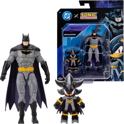 Jakks Pacific komplet figuric Shadow kot Batman in Batman (Sonic the Hedgehog x DC Comics)