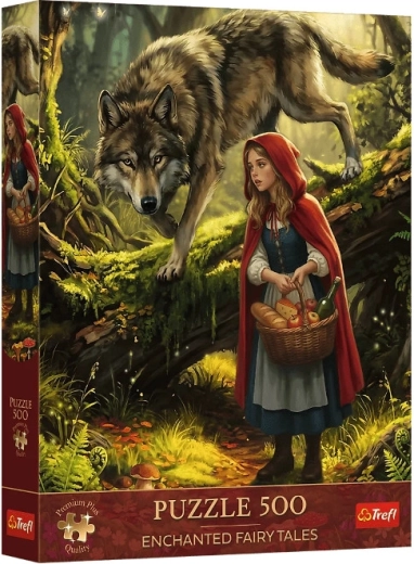 Puzzle Premium Plus 500 Rdeča kapica in volk