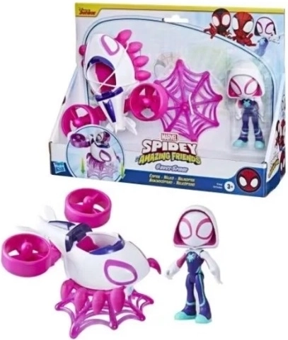 Marvel Spidey and His Amazing Friends Ghost-Spider figure with vehicle