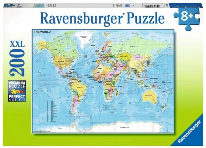 Ravensburger zemljevid sveta – puzzle 200 kosov