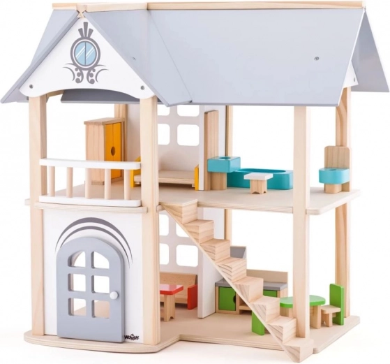 Hišica za punčke s pohištvom Villa Isabelle