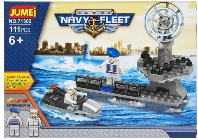 Gradbeni komplet Jumei Navy Fleet – mornarica, 111 delov, 25 × 18 cm - 1 kos