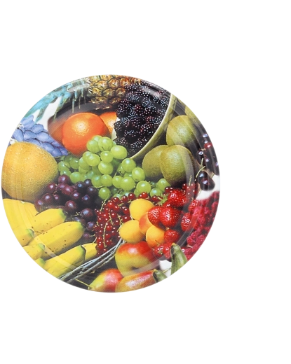 Set pokrovčkov za vlaganje 66 mm z motivom banane (10 kosov)