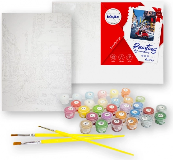 Komplet za slikanje po številkah 40x50 cm Zlati sončni zahod