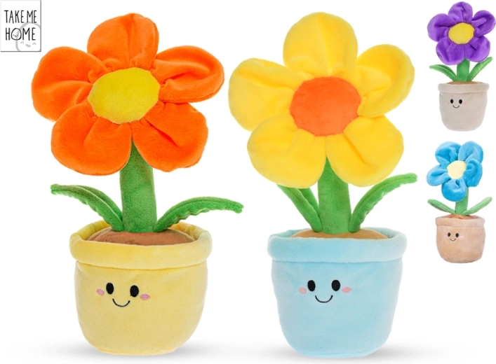 Plišasta roža v lončku Take Me Home 30 cm