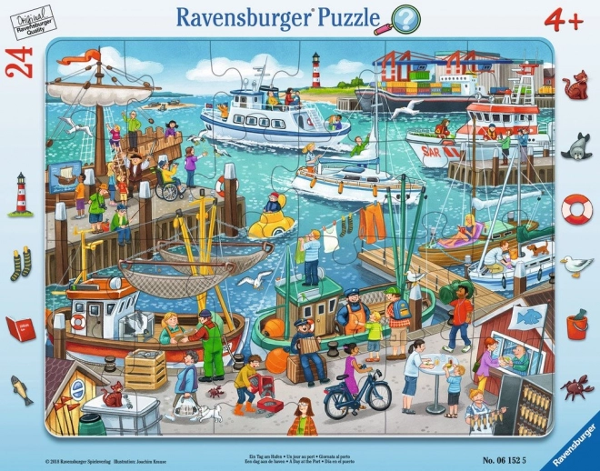 Ravensburger sestavljanka Dan v pristanišču 24 kosov