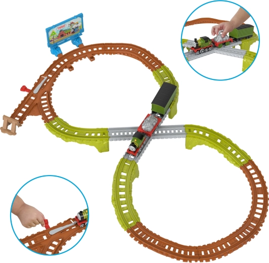 Thomas & Friends reciklažni obrat – vlakovna proga z lokomotivo Whiff, 17 delov