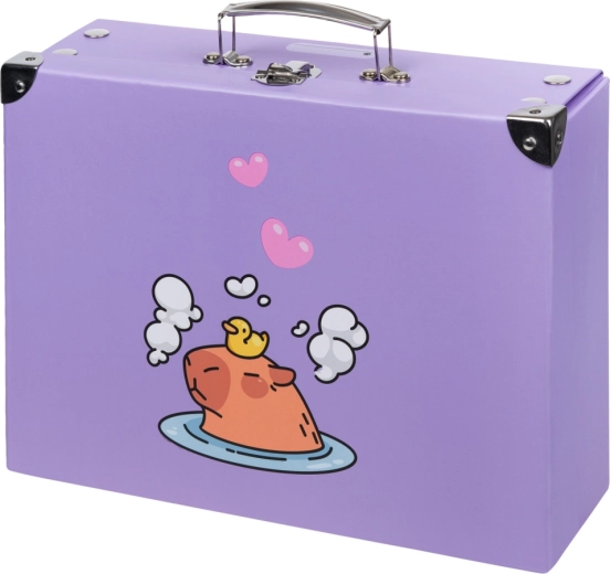 Zložljiv šolski kovček s kapibaro in okovjem BAAGL