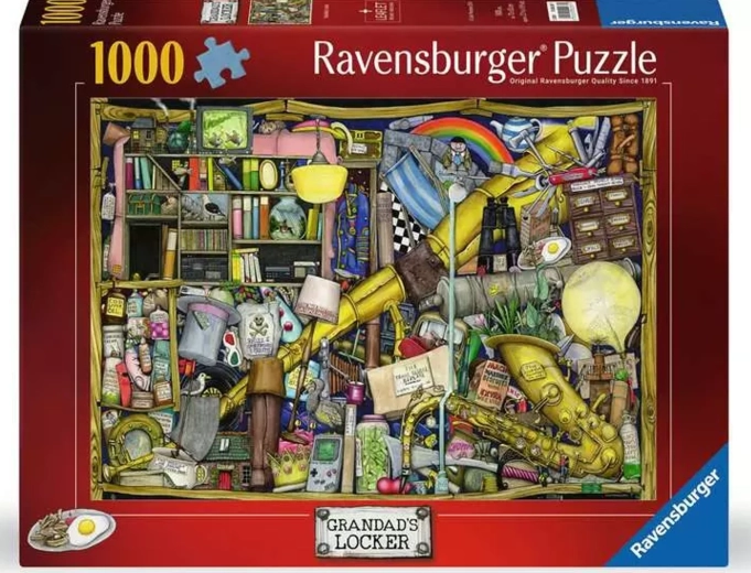 Ravensburger sestavljanka Dedkova omarica, 1000 koščkov