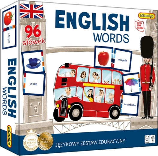 Jezikovne izobraževalne kartice English Words
