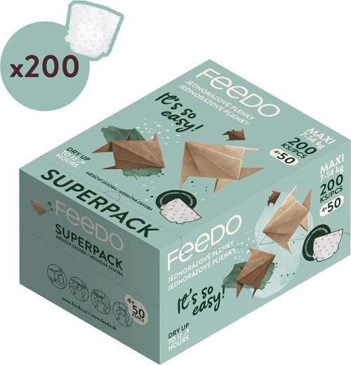 Plenice za enkratno uporabo FEEDO maxi (7–14 kg) – Mesečno
