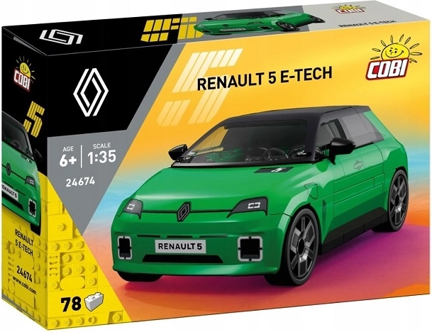 Cobi Renault 5 E‑Tech Electric zeleni model iz kock