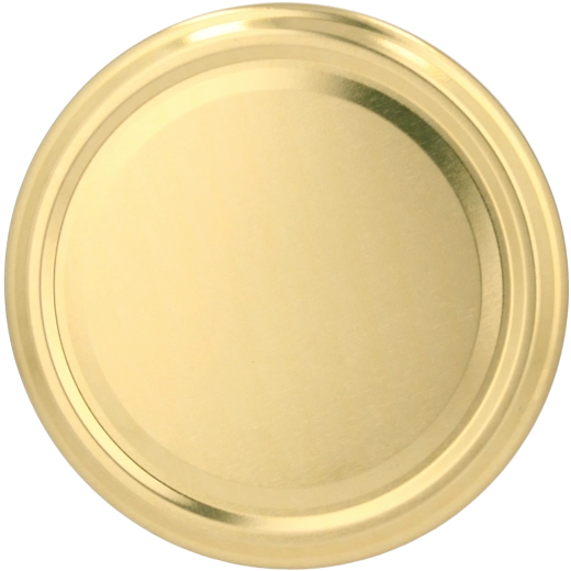 Komplet 10 zlatih pokrovov za kozarce za vlaganje 82 mm, 4 navoji