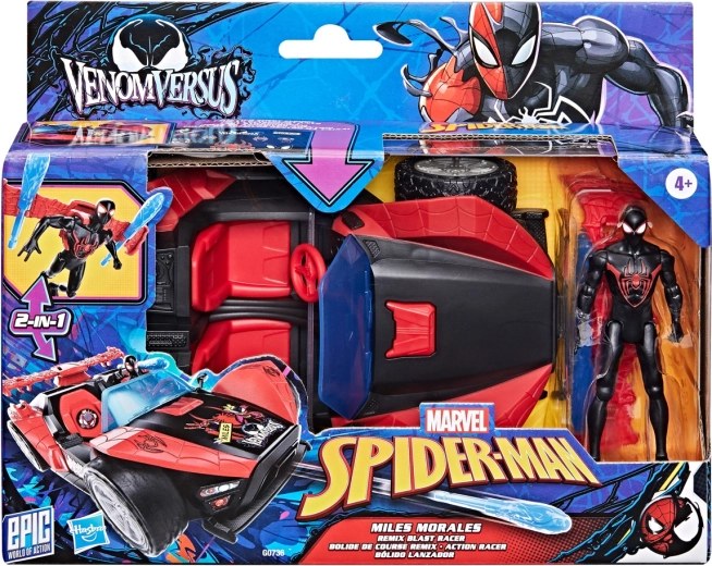 Hasbro Spider‑Man Miles Morales z vozilom Remix Racer