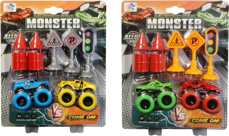 Avto z dodatki – terensko vozilo in prometna signalizacija