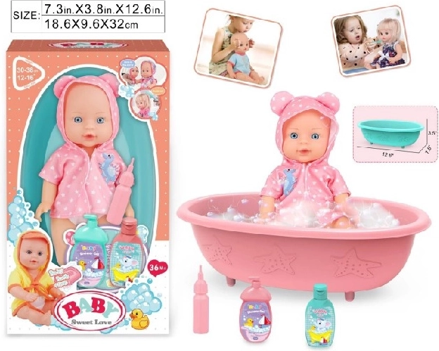 Punčka dojenček Baby Sweet Love s kadico
