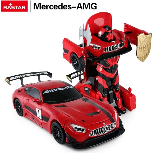 Rastar RC avto in robot 2v1 Mercedes-AMG GT3 1:14 rdeč