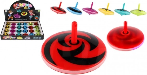 Svetleči plastični vrtavka 6 cm – 6 barv