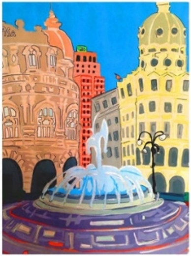 Norimpex Slikanje po številkah Fontana na trgu 40 × 50 cm