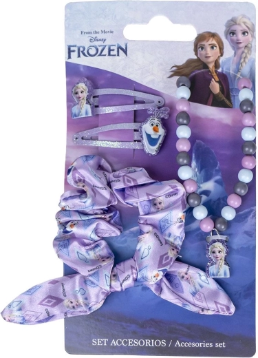Otroški komplet dodatkov Disney Frozen – sponke, elastika in ogrlica