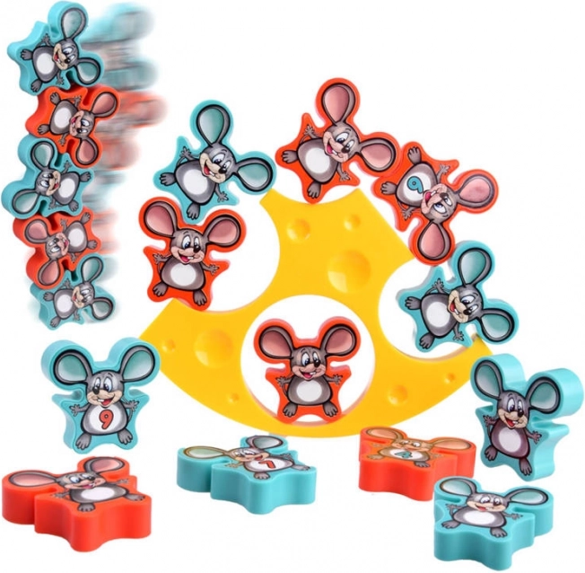 Družinska ravnotežna igra padajoče miške