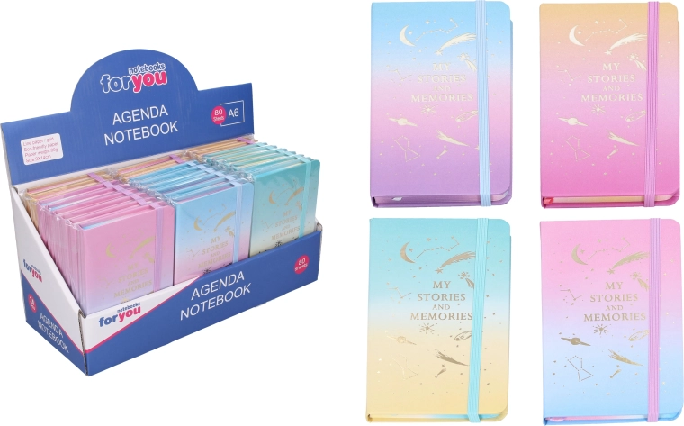 Lined Notebook Space 9 × 14 cm - 1 piece