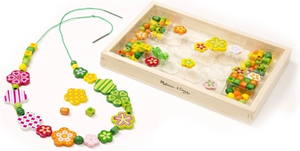 Zeleni komplet z biseri Kwiatuszki