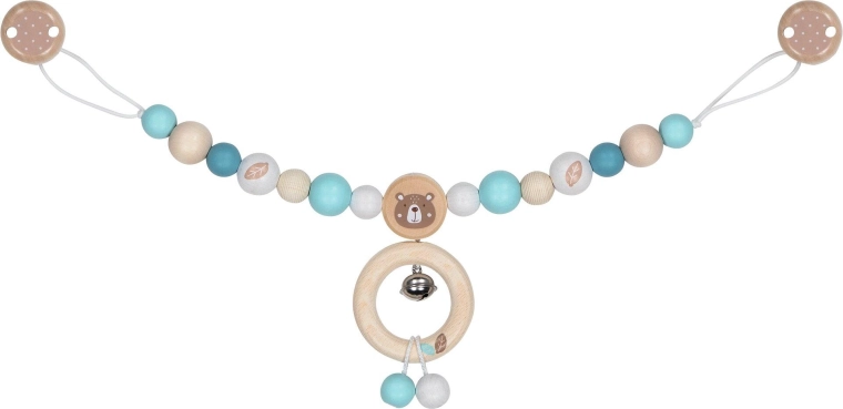 Goki stroller chain teddy bear with clips