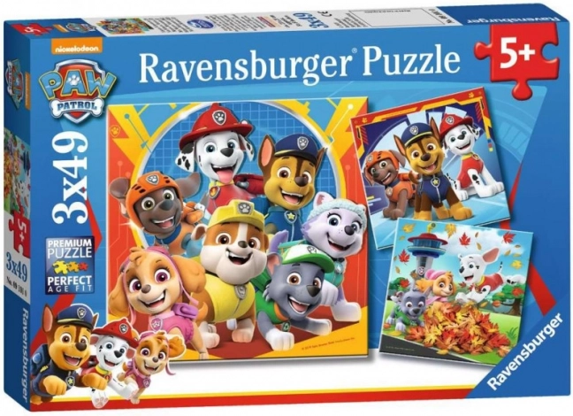 Ravensburger sestavljanka Tačja patrulja 3x49 kosov