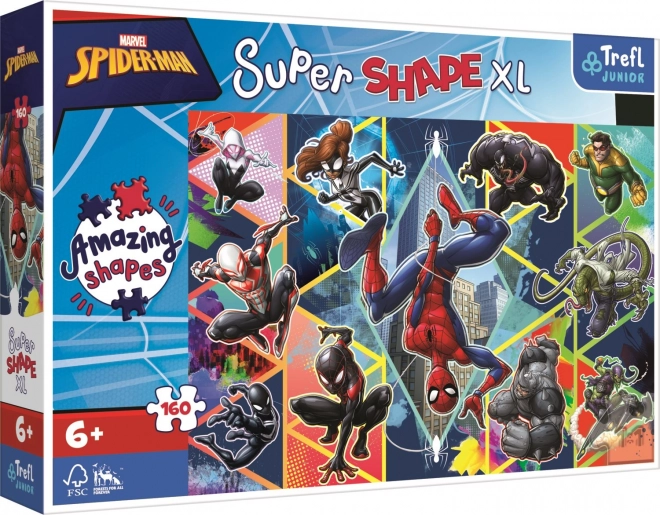 Sestavljanka 160 kosov XL Super Shape – pridruži se Spider‑Manu
