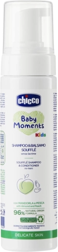 Chicco šampon in balzam za lase v obliki souffléja Baby Moments Kids 150 ml