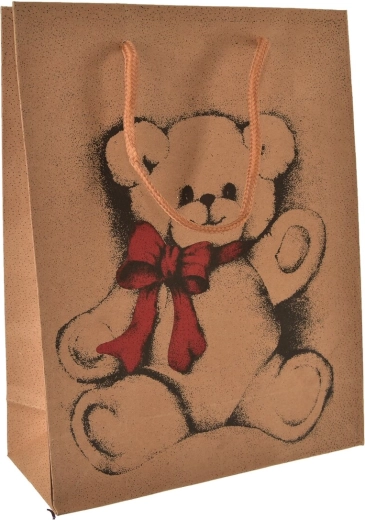 Darilna vrečka z motivom medvedka 18 × 10 × 23 cm