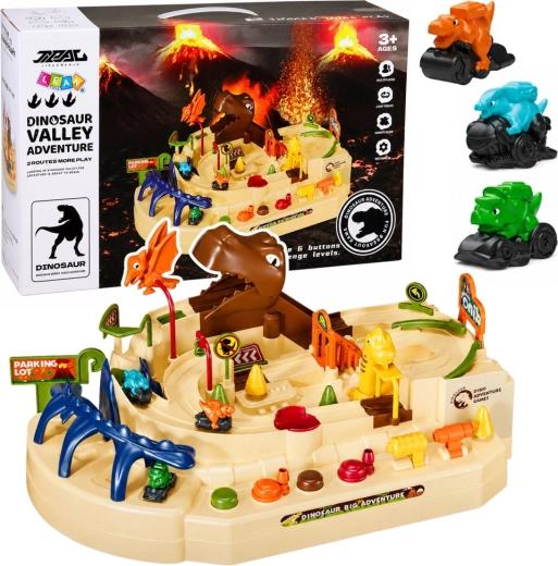 Interaktivna ročna dino proga Dinosaur Track Adventure s 3 vozili in 8 izzivi