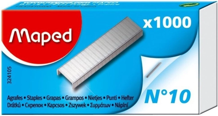 Sponke za spenjalnik MAPED št. 10, 1000 kos