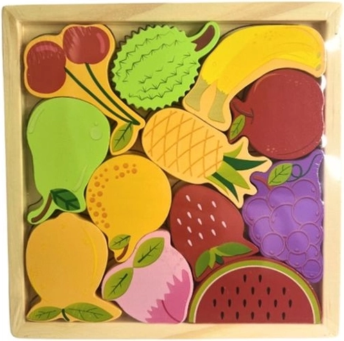 Wooden Fruit and Vegetable Puzzle