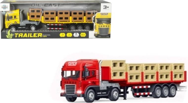 Kovinski tovorni tovornjak s svetlobo in zvokom