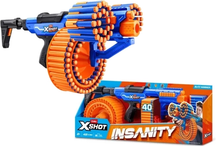 ZURU X-SHOT Insanity Blitz Hammer foam blaster - 1 piece