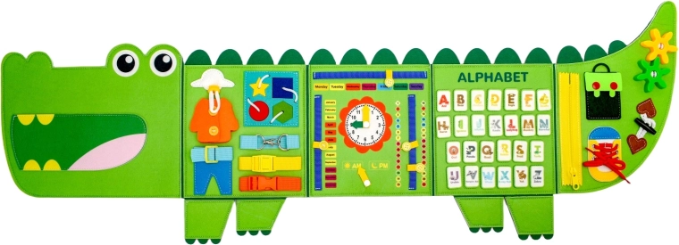 2Kids Toys mehka aktivnostna deska krokodil