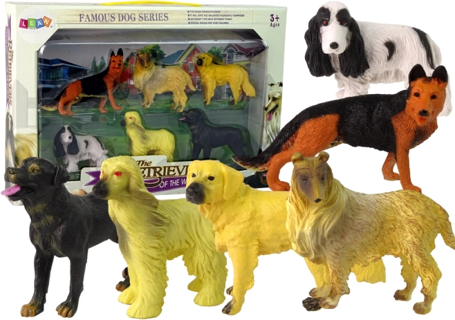 Set 6 figuric psov pasem Famous Dog of the World