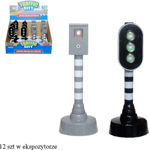 Semafor in hitrostni radar na baterije