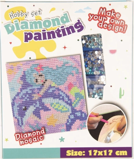 Ustvarjalni komplet za diamantno slikanje 17 × 17 cm (3 različice motiva)