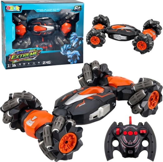 RC driftarski kaskaderski avto Twist 1:16 oranžen 2,4 GHz