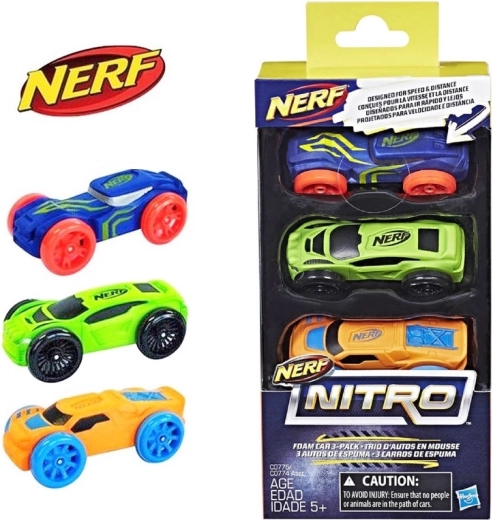 Nerf Nitro avtomobilčki – komplet 3 kosov