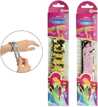 Bleščeča zapestnica 23 cm, 3 barve na kartici