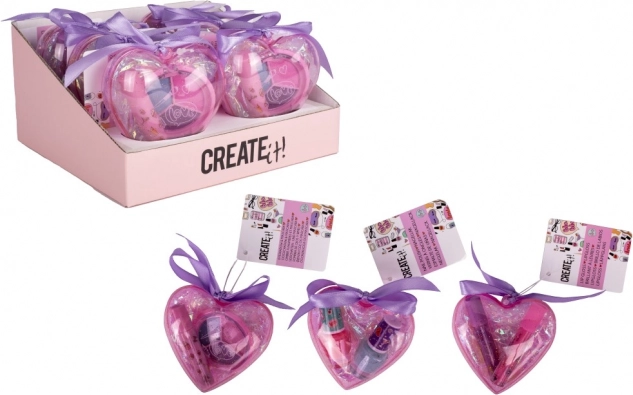 Kozmetični set v obliki srčka